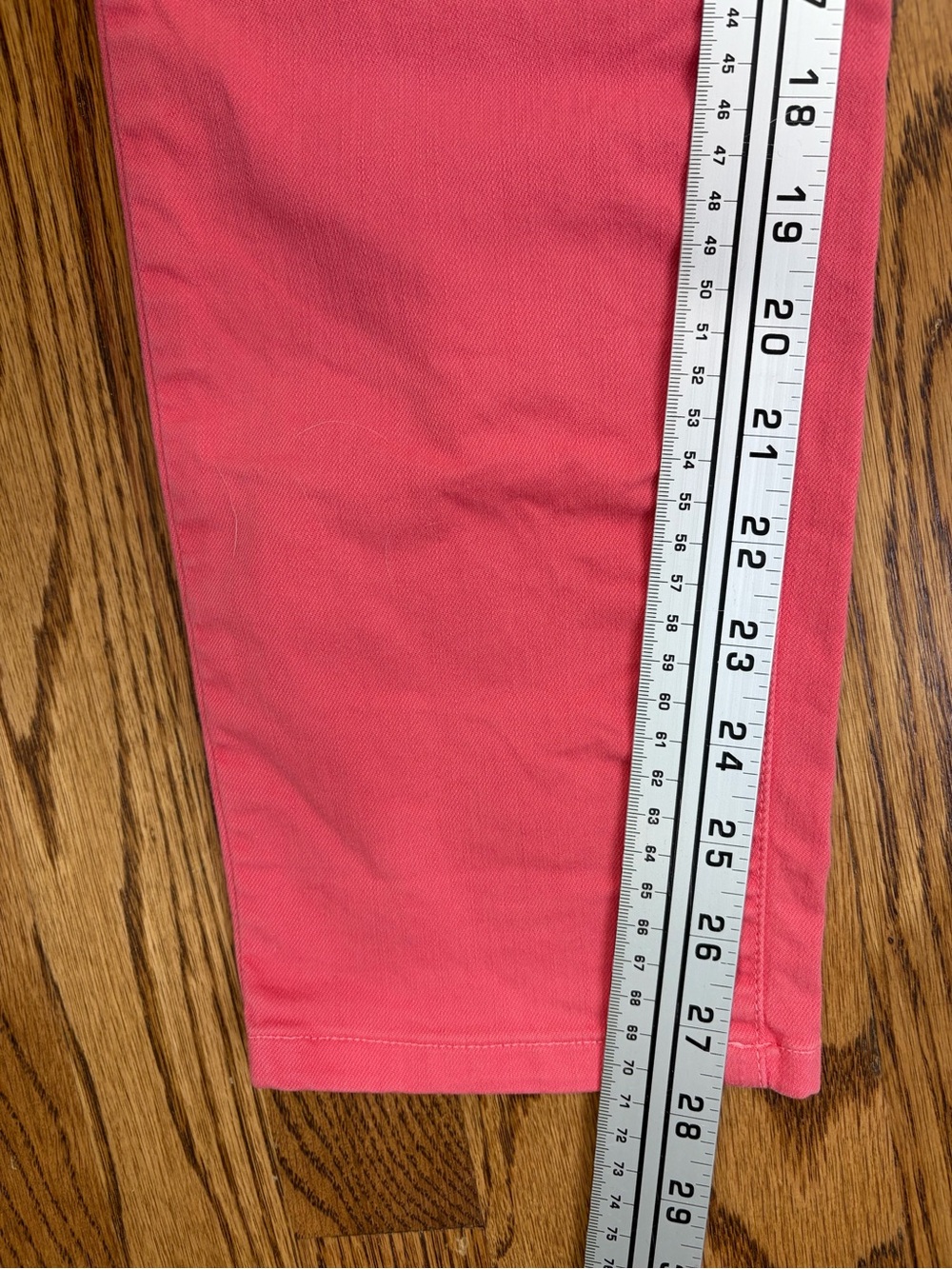 Eileen Fisher Coral-Pink Jeans (10) - Picture 6 of 9
